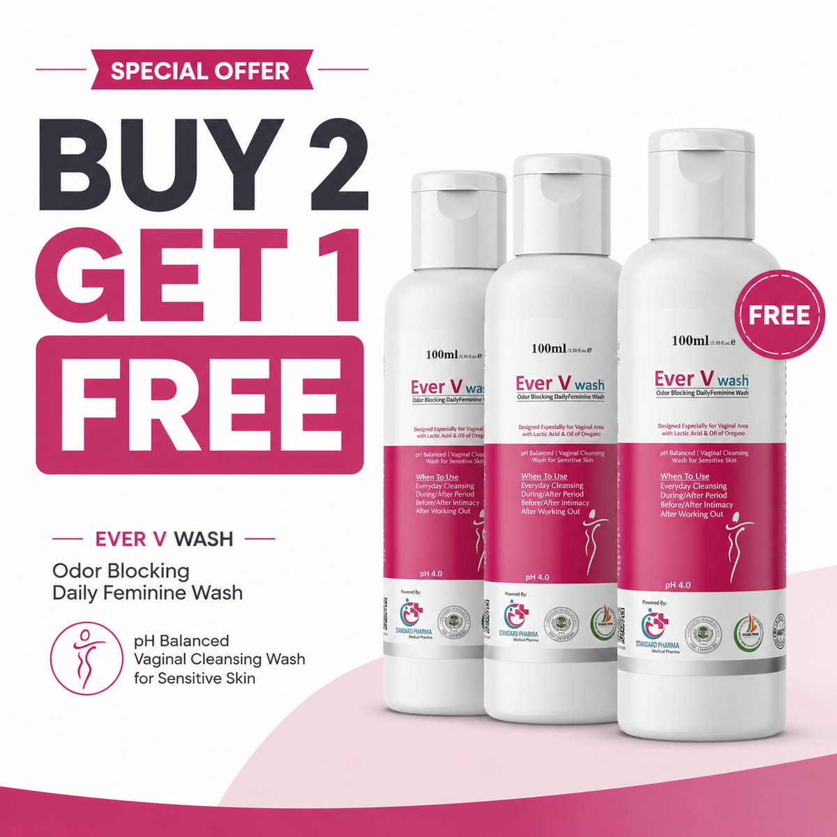 Ever-V Wash Famine Wash Buy 2 Get 1 Free